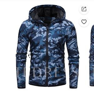 Men’s Blue Camo Fall Jacket
